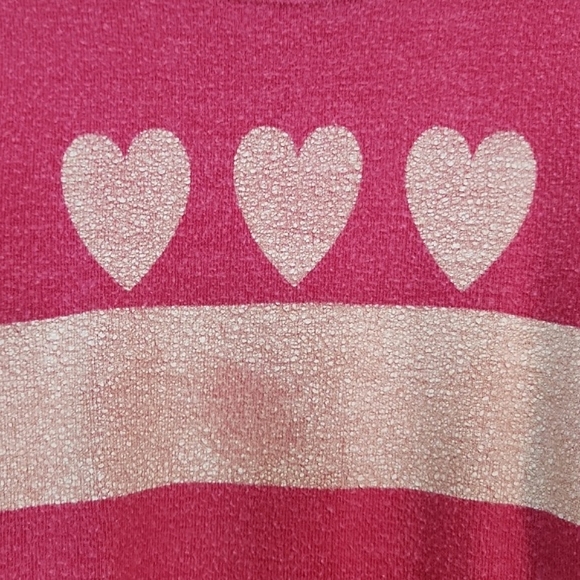 💗 Wildfox Kids Pink Heart Love Jumper, Size 7/8 ~ PRELOVED! - Picture 3 of 8